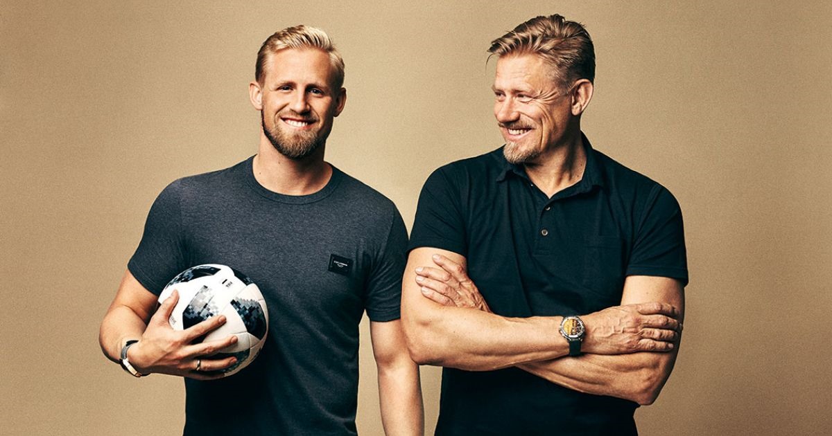 Cha con nhà Peter và Kasper Schmeichel. Ảnh: Twitter