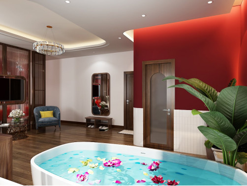 Phòng tình yêu ở Resort Sao Mai Vũng Tàu sẽ giúp bạn thăng hoa ngay trong kỳ nghỉ cuối năm.