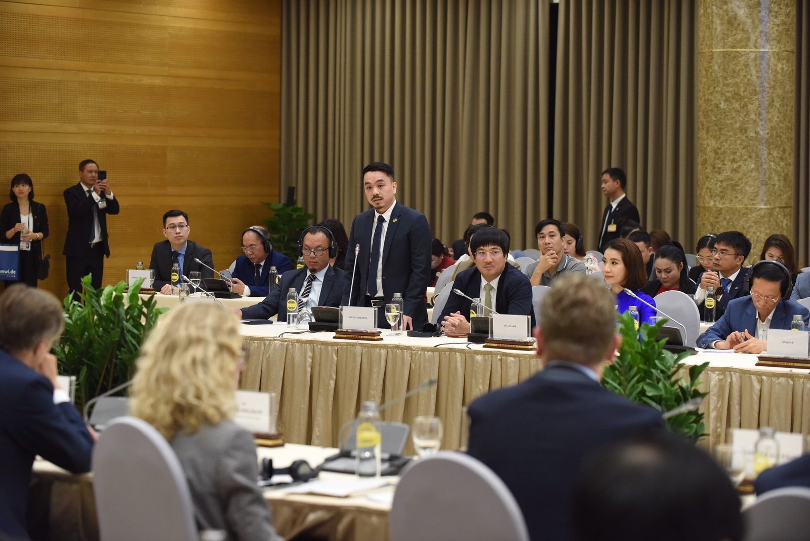 Ông Danny Le - Tổng Giám đốc Tập đoàn Masan phát biểu tại Hội nghị bàn tròn doanh nghiệp Việt Nam - Đức.