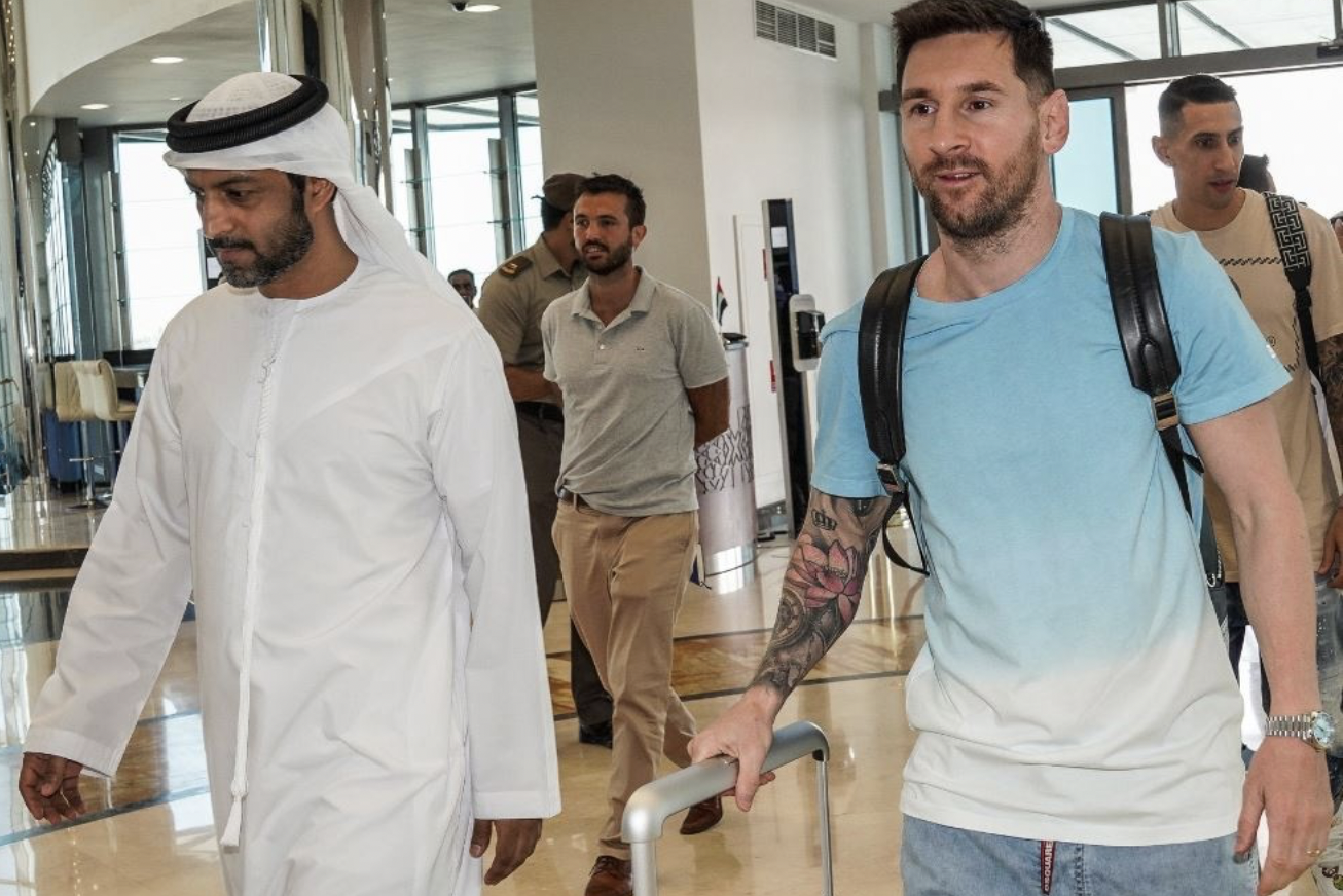 Tiền đạo Messi hội quân cùng tuyển Argentina hôm 14.11. Ảnh: AFP