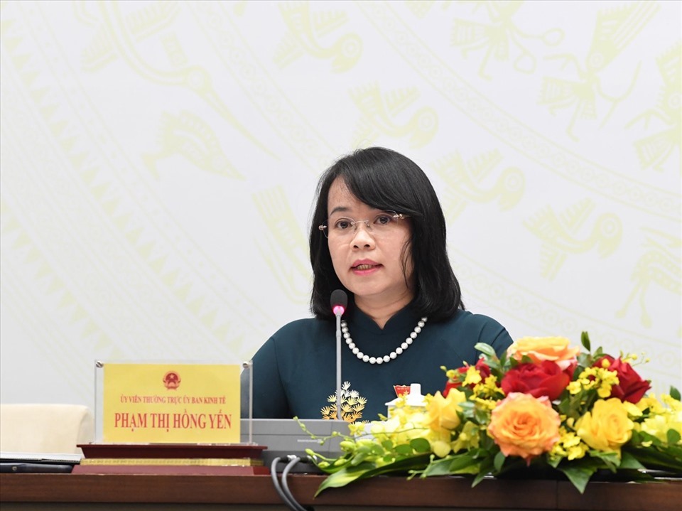 Ủy viên Thường trực Ủy ban Kinh tế của Quốc hội khóa XV Phạm Thị Hồng Yến. Ảnh: Hải Nguyễn