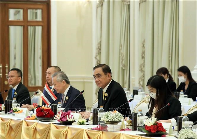 Thủ tướng Vương quốc Thái Lan Prayut Chan-o-cha phát biểu. Ảnh: TTXVN