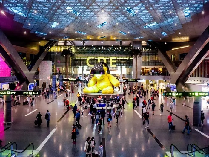Bên trong sân bay quốc tế Hamad. Ảnh: Business Insider