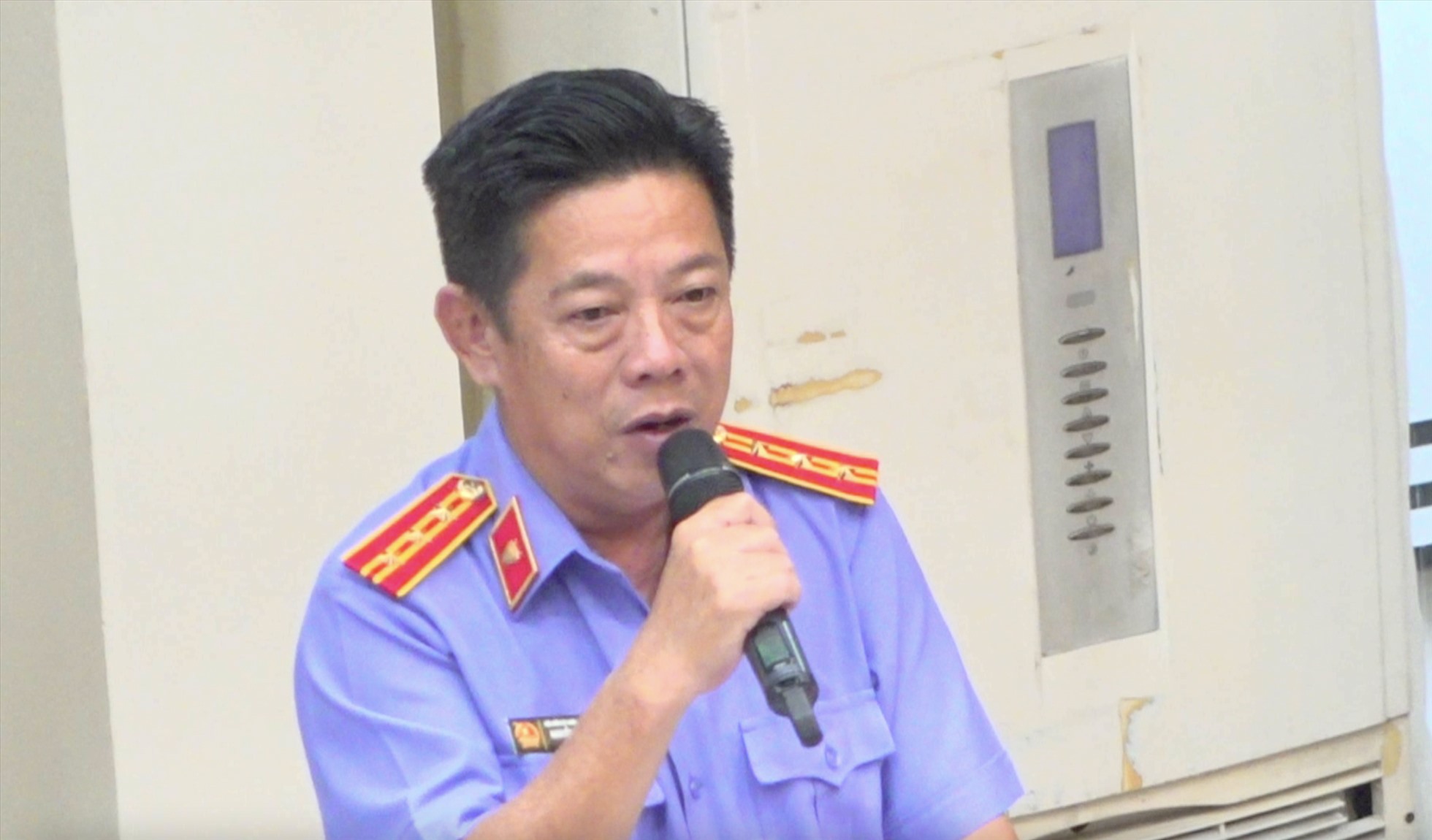 Đại diện Viện KSND tỉnh Đồng Nai đã trình bày quan điểm luận tội đối với toàn bộ các bị cáo. Ảnh: Hà Anh Chiến