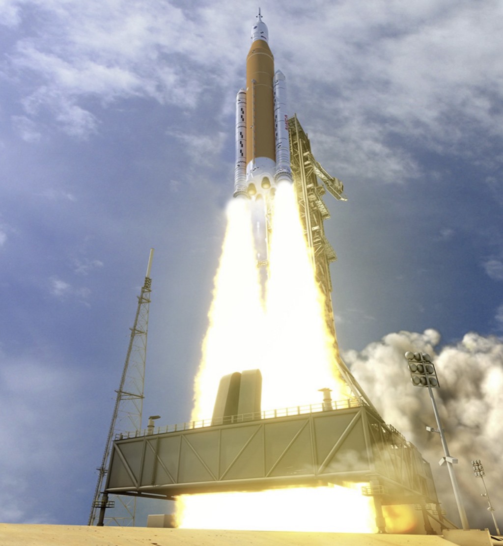NASA vừa phóng thành công tên lửa SLS. Ảnh: NASA