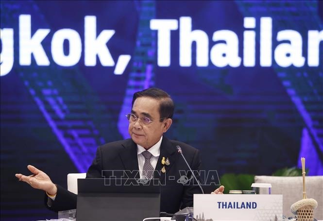Thủ tướng Thái Lan Prayut Chan-o-cha chủ trì Phiên họp thứ hai - Tuần lễ Cấp cao APEC 2022. Ảnh: TTXVN
