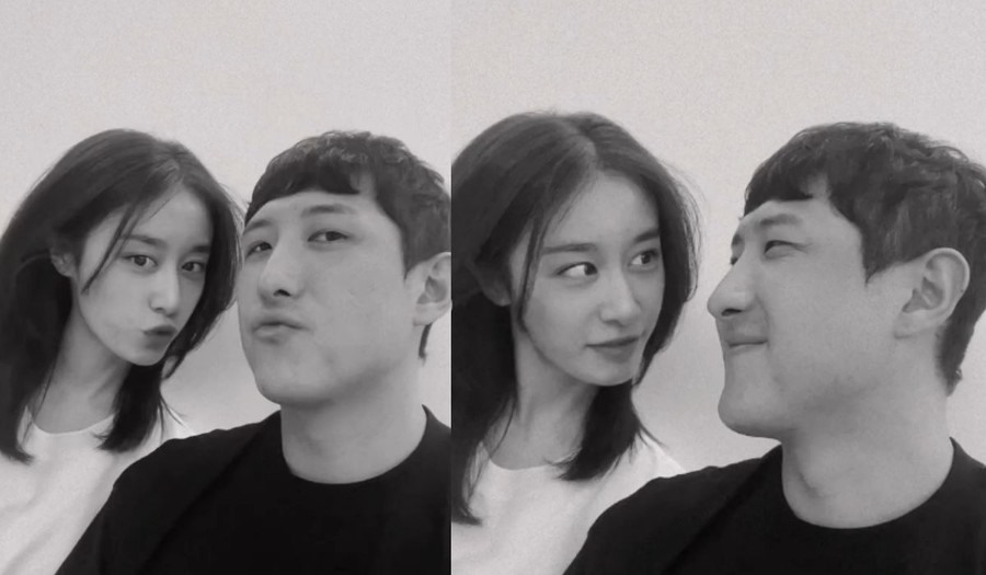 Khoảnh khắc hạnh phúc của Jiyeon và Hwang Jae Gyun. Ảnh: Instagram