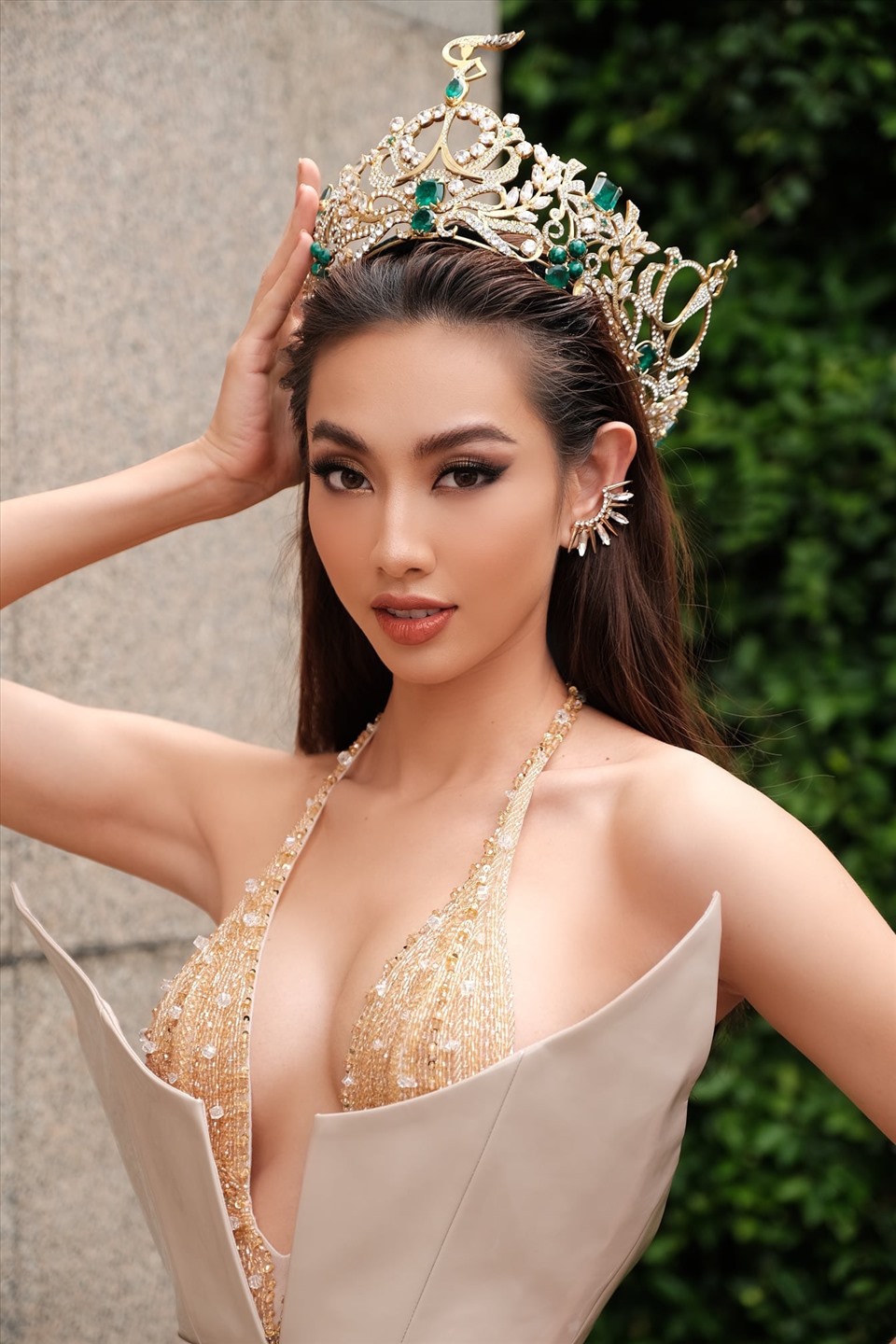 Hoa hậu Thùy Tiên sẽ trở về nước sau khi kết thúc chuyển giao nhiệm kỳ cho Tân Hoa hậu Hòa bình 2022. Ảnh: NVCC