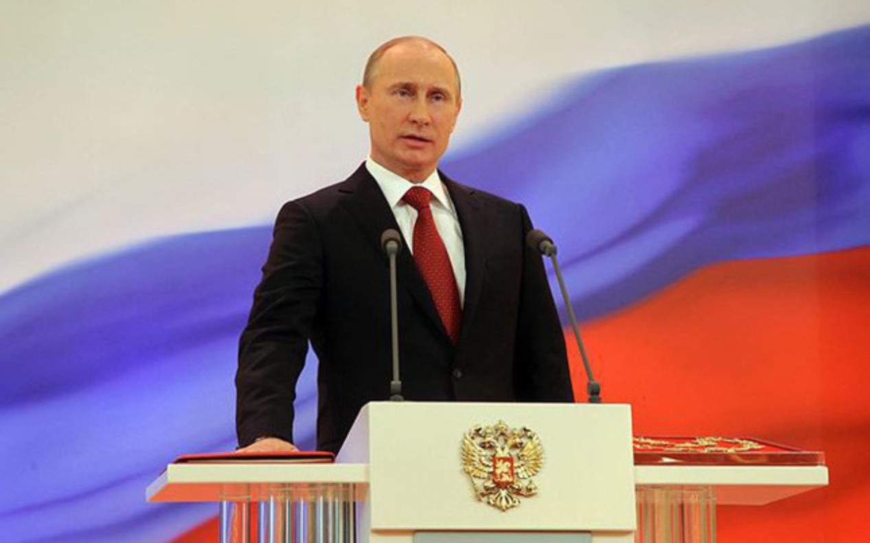 Tổng thống Vladimir Putin tuyên thệ nhậm chức nhiệm kỳ thứ tư, ngày 7.5.2018. Ảnh: Kremlin
