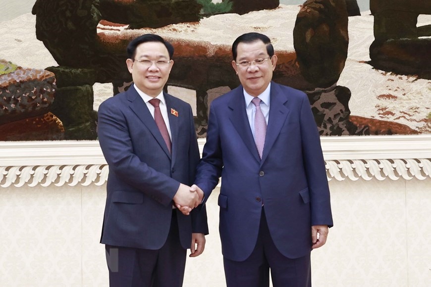 Năm 2022, hai bên phối hợp tổ chức nhiều hoạt động ý nghĩa trong khuôn khổ Năm Hữu nghị Việt Nam - Campuchia, Campuchia - Việt Nam 2022, kỷ niệm 55 năm thiết lập quan hệ ngoại giao (24.6.1967 - 24.6.2022). Ảnh: TTXVN