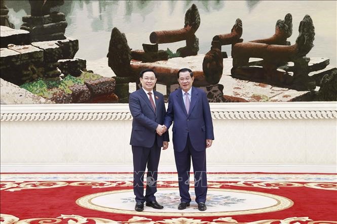 Quan hệ giữa Quốc hội Việt Nam với Quốc hội và Thượng viện Campuchia tiếp tục được củng cố, phát triển tốt đẹp trên cả bình diện song phương và đa phương. Ảnh: TTXVN