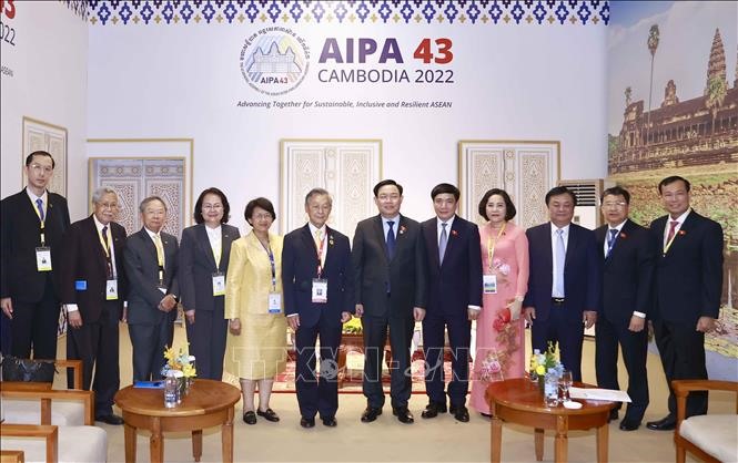 Hai bên vui mừng nhận thấy quan hệ giữa Quốc hội Việt Nam với Quốc hội Thái Lan tiếp tục được duy trì và phát triển tốt đẹp. Ảnh: TTXVN