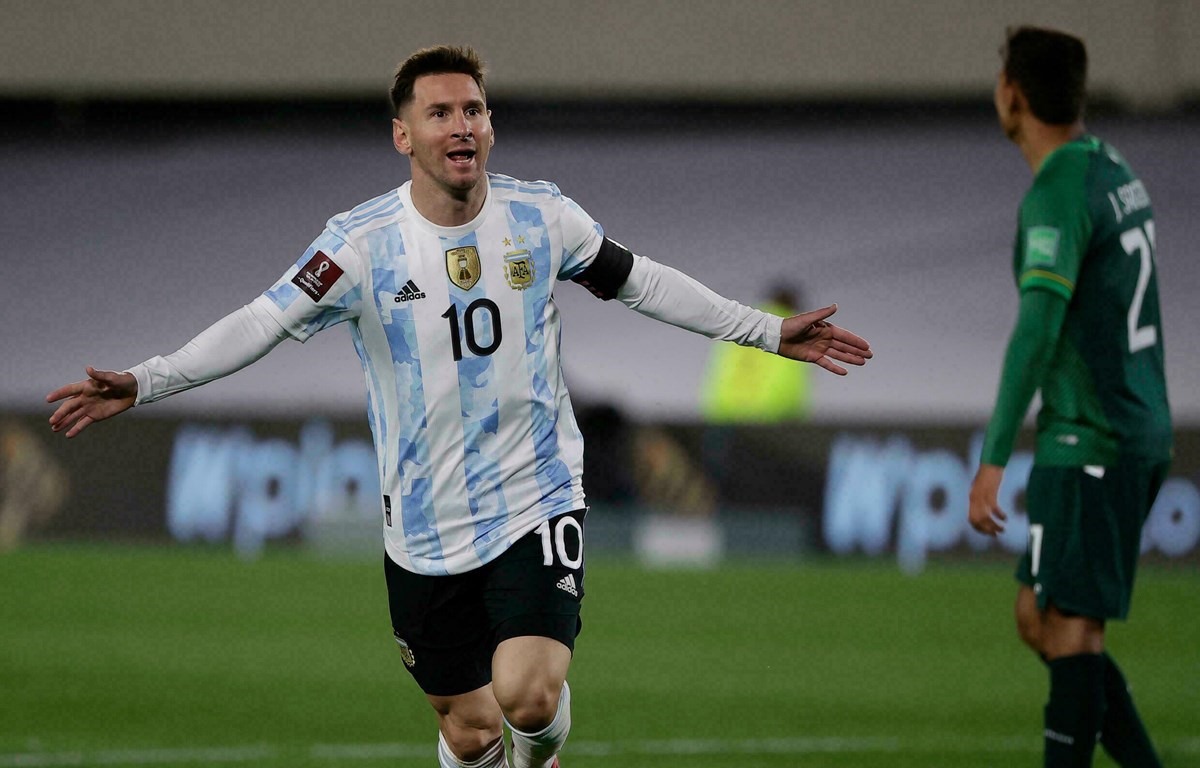 Messi đang rất tập trung vào kỳ World Cup cuối cùng. Ảnh: AFP