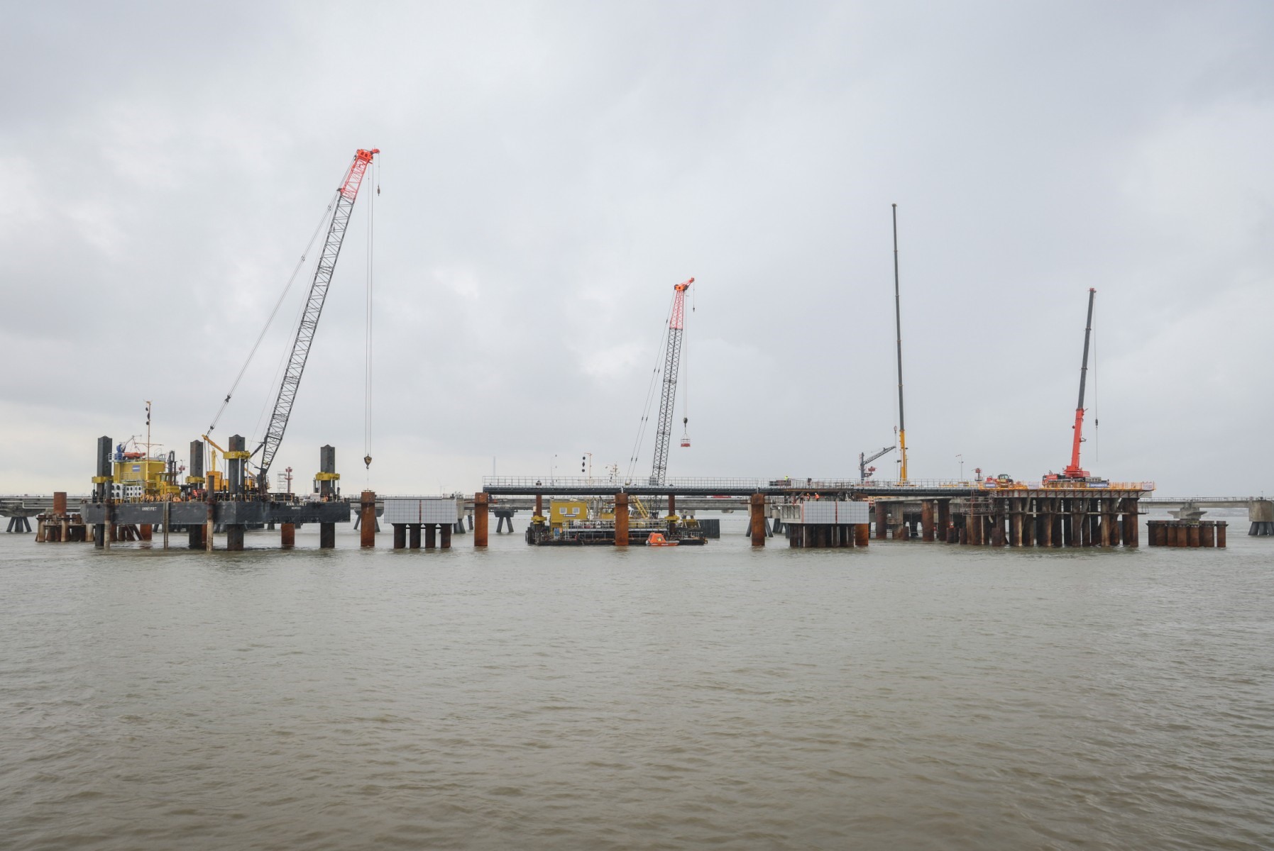 Vị trí xây dựng trạm LNG tại Jade Bight ở Wilhelmshaven, Đức. Ảnh: AFP