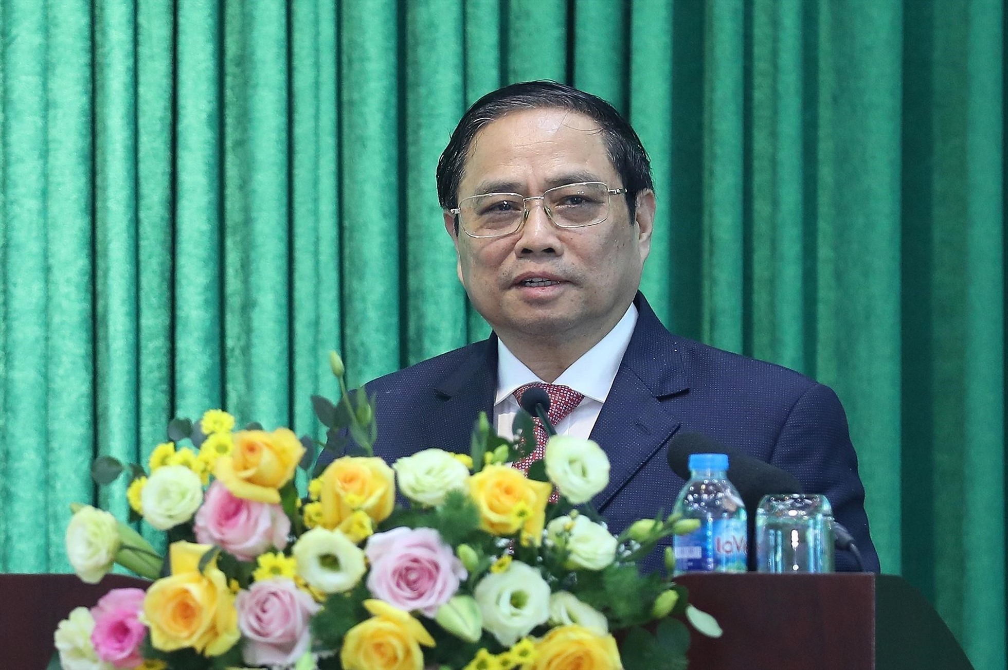 Thủ tướng Phạm Minh Chính phát biểu chỉ đạo. Ảnh: Dương Giang