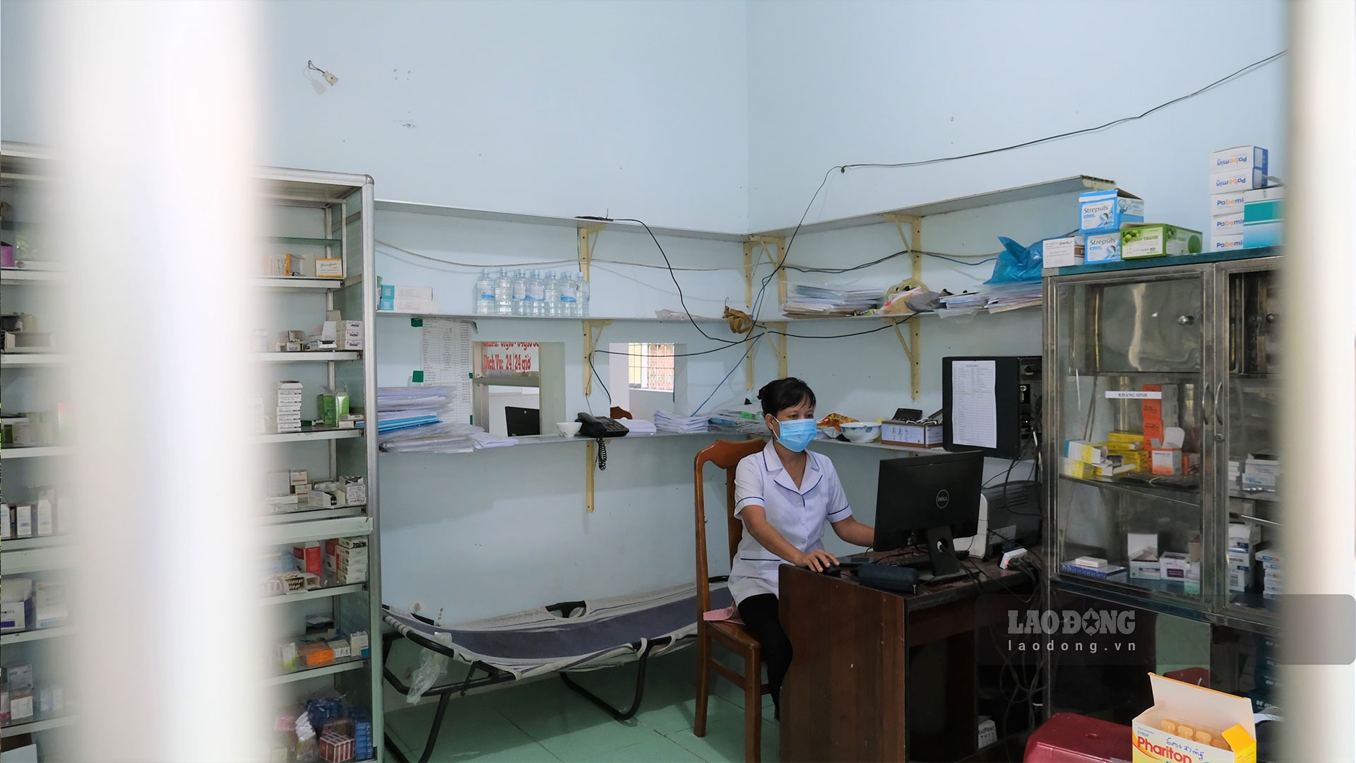 Bà Hồ Thị Thiêu, cán bộ y tế đang công tác tại Trạm Y tế Trung An. Ảnh: Phong Linh