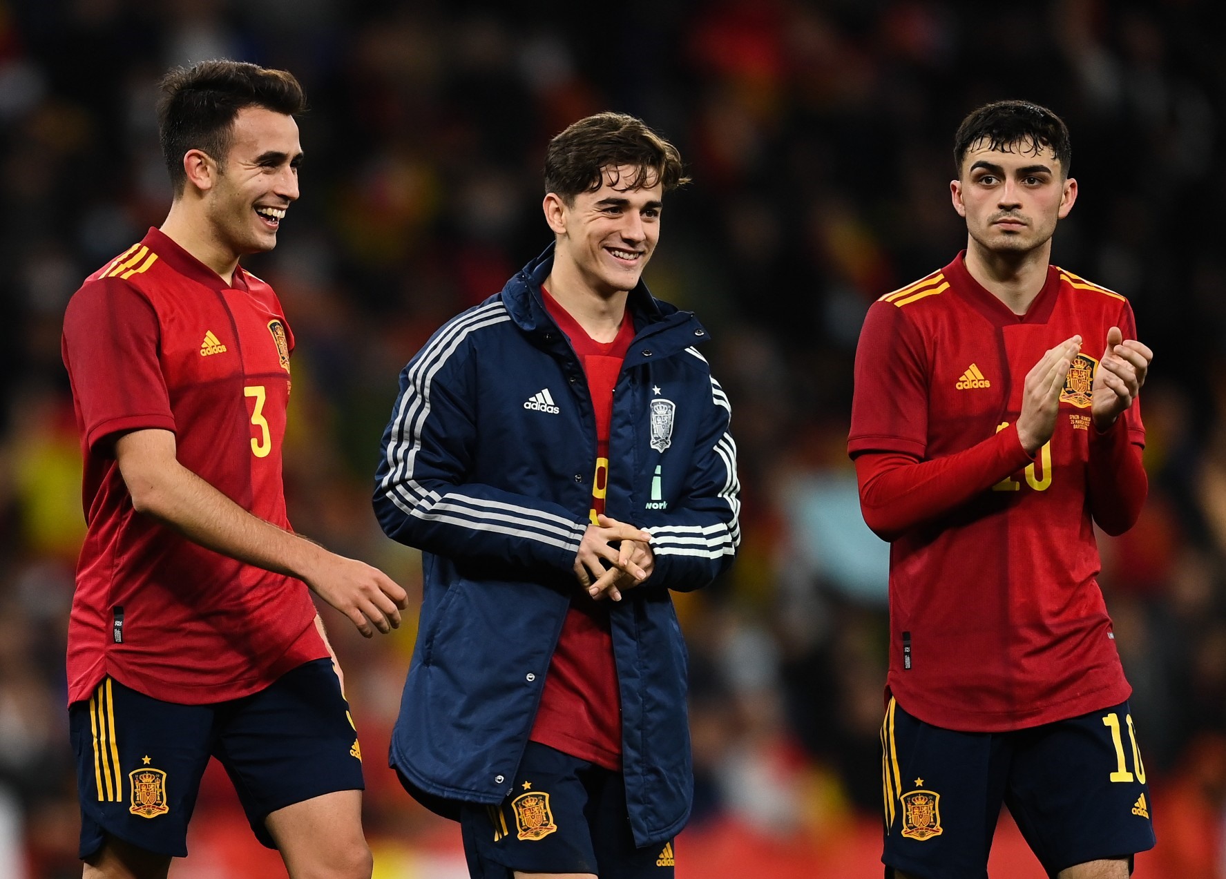 Koke, Gavi và Pedri là trụ cột của Tây Ban Nha ở giải lần này. Ảnh: AFP