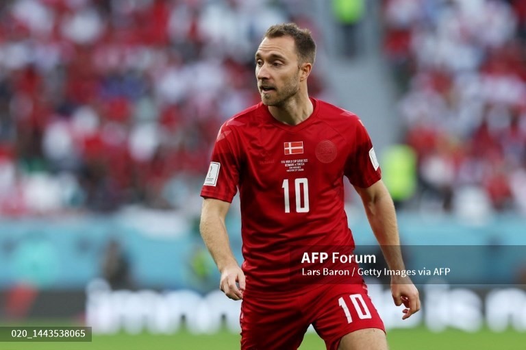 Eriksen là tâm điểm trên sân. Ảnh: AFP