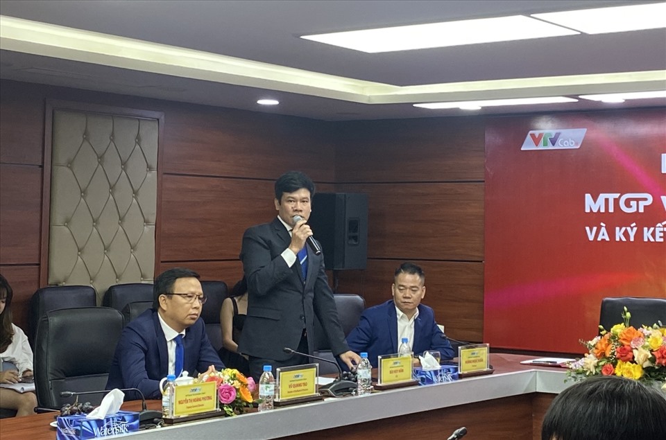 Ông Bùi Huy Năm - Tổng Giám đốc VTVcab phát biểu tại lễ ra mắt giải Muay Thái MTGP Vietnam Championship 2023. Ảnh: Hoàng Anh