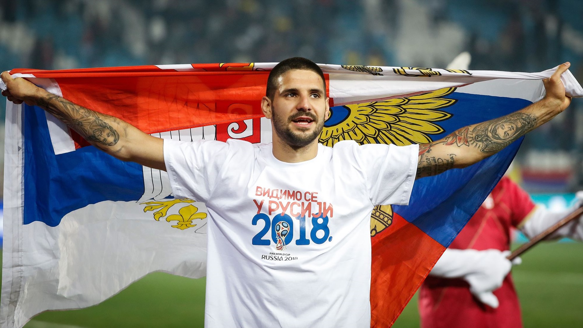 Aleksandar Mitrović là một cầu thủ bóng đá chuyên nghiệp đá vị trí tiền đạo cho Đội tuyển bóng đá quốc gia Serbia, với hiệu suất ghi bàn cao. Ảnh: NUFC