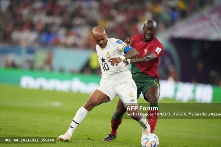 Andre Ayew là ngòi nổ trong những đợt tấn công của tuyển Ghana. Ảnh: AFP