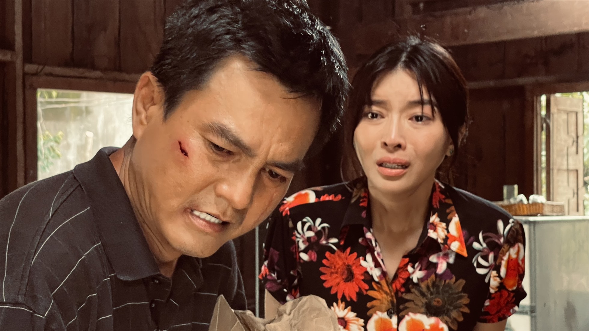 Cao Thái Hà trong phim “Mẹ rơm“. Ảnh: Nhà sản xuất cung cấp