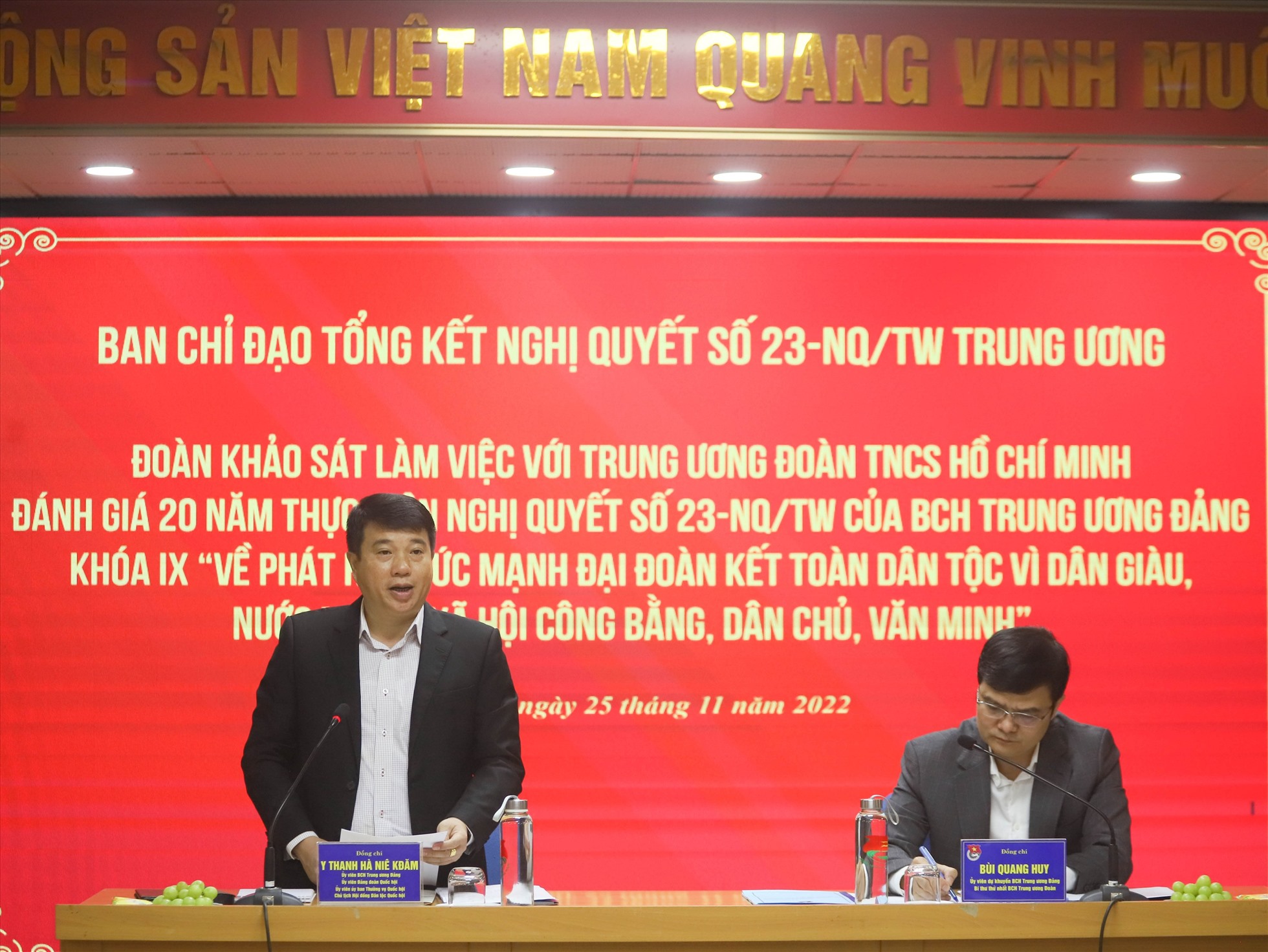 Chủ tịch Hội đồng Dân tộc Y Thanh Hà Niê Kđăm. Ảnh: Hữu Chánh