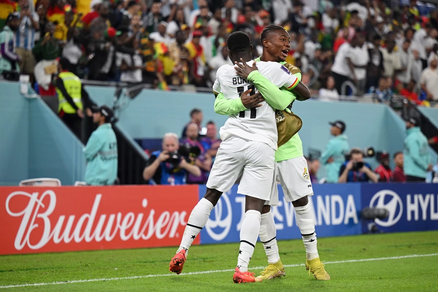 Tuyển Ghana chơi kiên cường trước Bồ Đào Nha nhưng vẫn nhận thất bại chung cuộc 2-3. Ảnh: FIFA