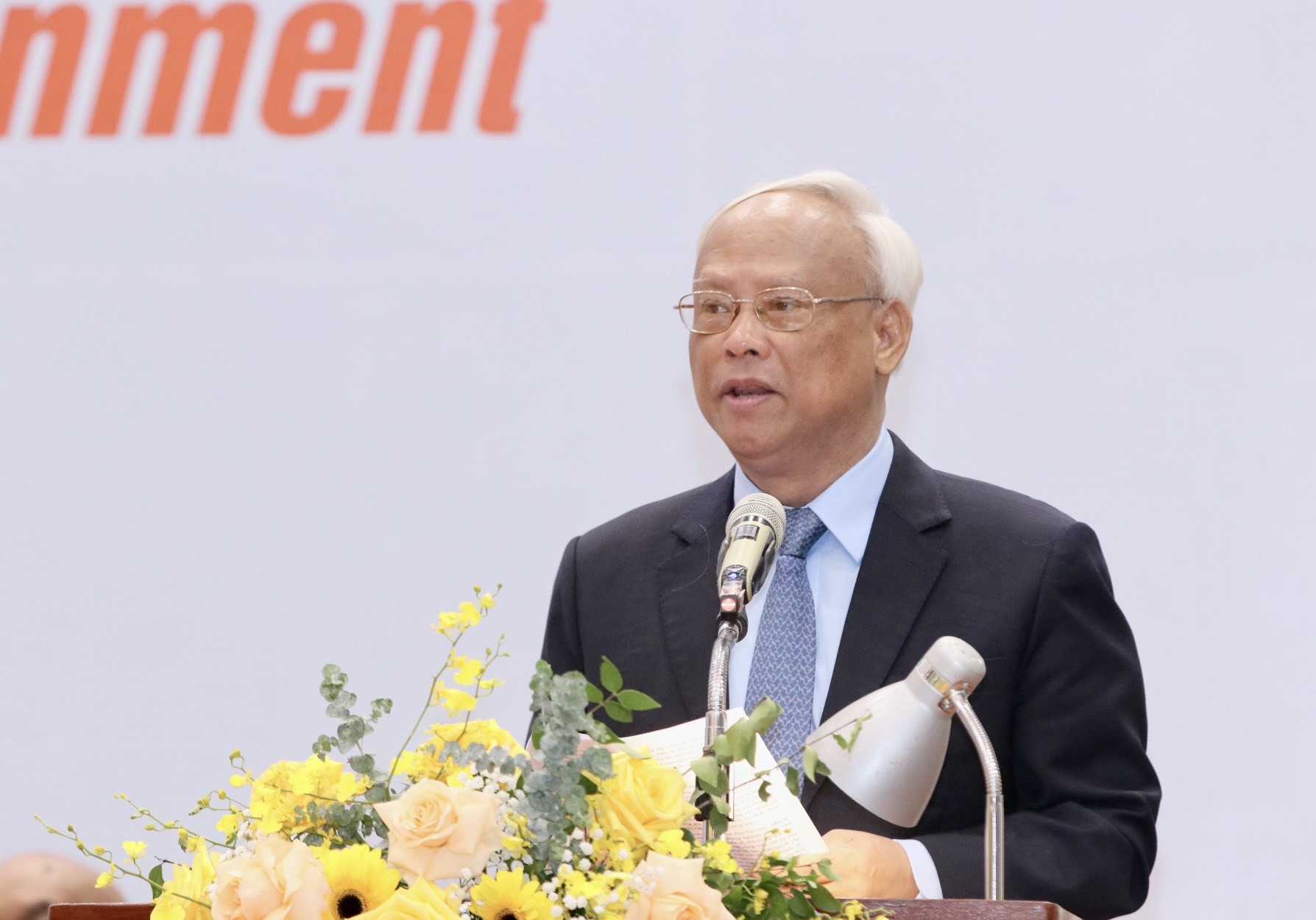 Chủ tịch Ủy ban Hòa bình Việt Nam Uông Chu Lưu. Ảnh: Ban Tổ chức