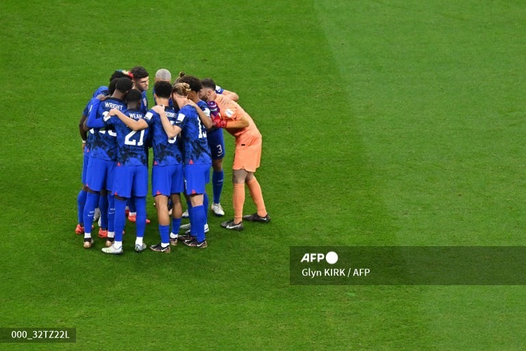 Đội hình thi đấu tuyển Mỹ. Ảnh: AFP