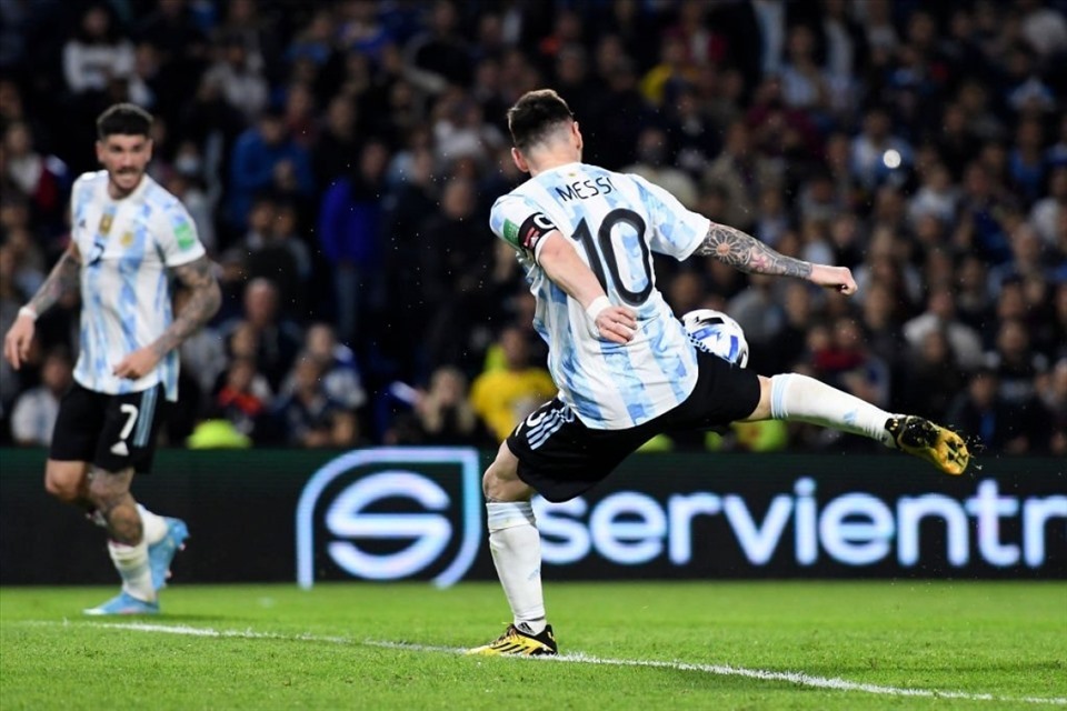 Messi là niềm hy vọng của Argentina. Ảnh: AFP