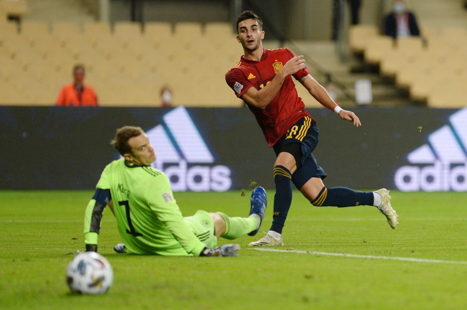 Tây Ban Nha từng thắng Đức 6-0 tại Nations League, ở trận đấu diễn ra ngày 17.11.2020. Ảnh: AFP
