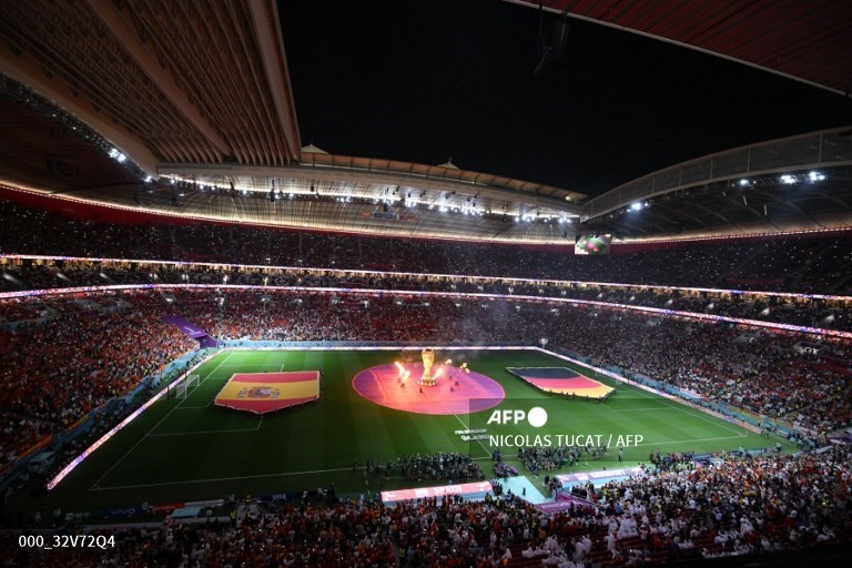 Sân vận động Al Khor, nơi diễn ra trận đấu giữa Tây Ban vs Đức.  Ảnh: AFP