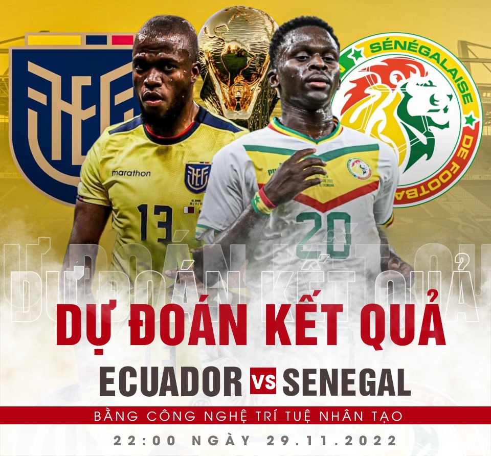 Ecuador vs Senegal dự đoán tỉ số nhận định kết quả link xem trực tiếp world cup VTV2 soi kèo ecuador senegal