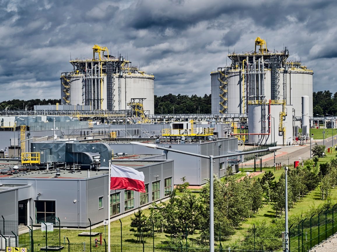 Các cơ sở lưu trữ khí LNG ở Świnoujście, Ba Lan. Ảnh: gaz-system.pl