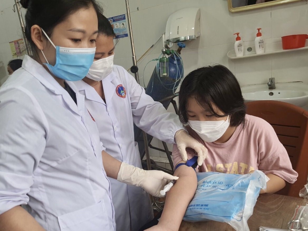 Bệnh nhi mắc cúm ở Bắc Kạn. Ảnh: Sở Y tế Bắc Kạn