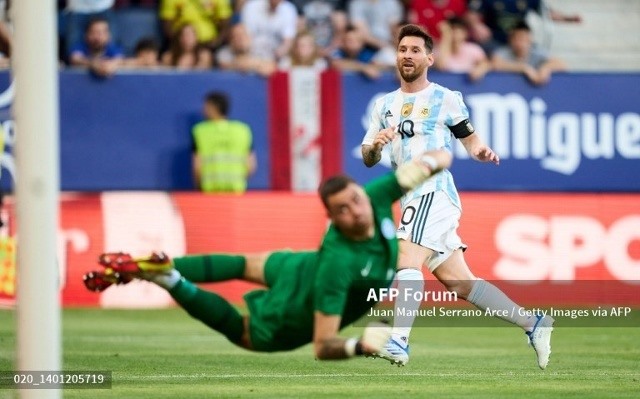 Messi luôn biết toả sáng đúng lúc. Ảnh: AFP