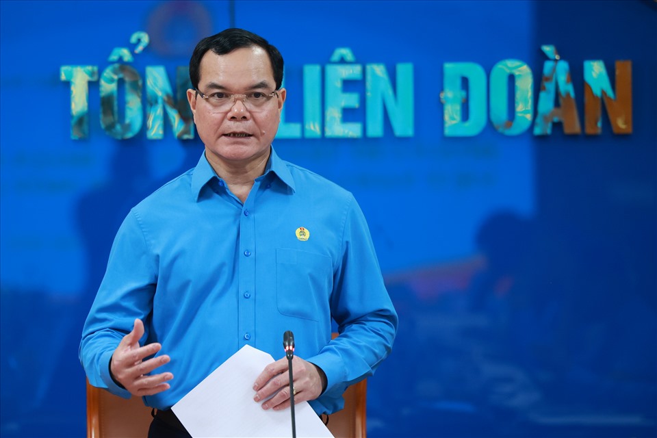 Chủ tịch Nguyễn Đình Khang phát biểu chỉ đạo. Ảnh: Hải Nguyễn