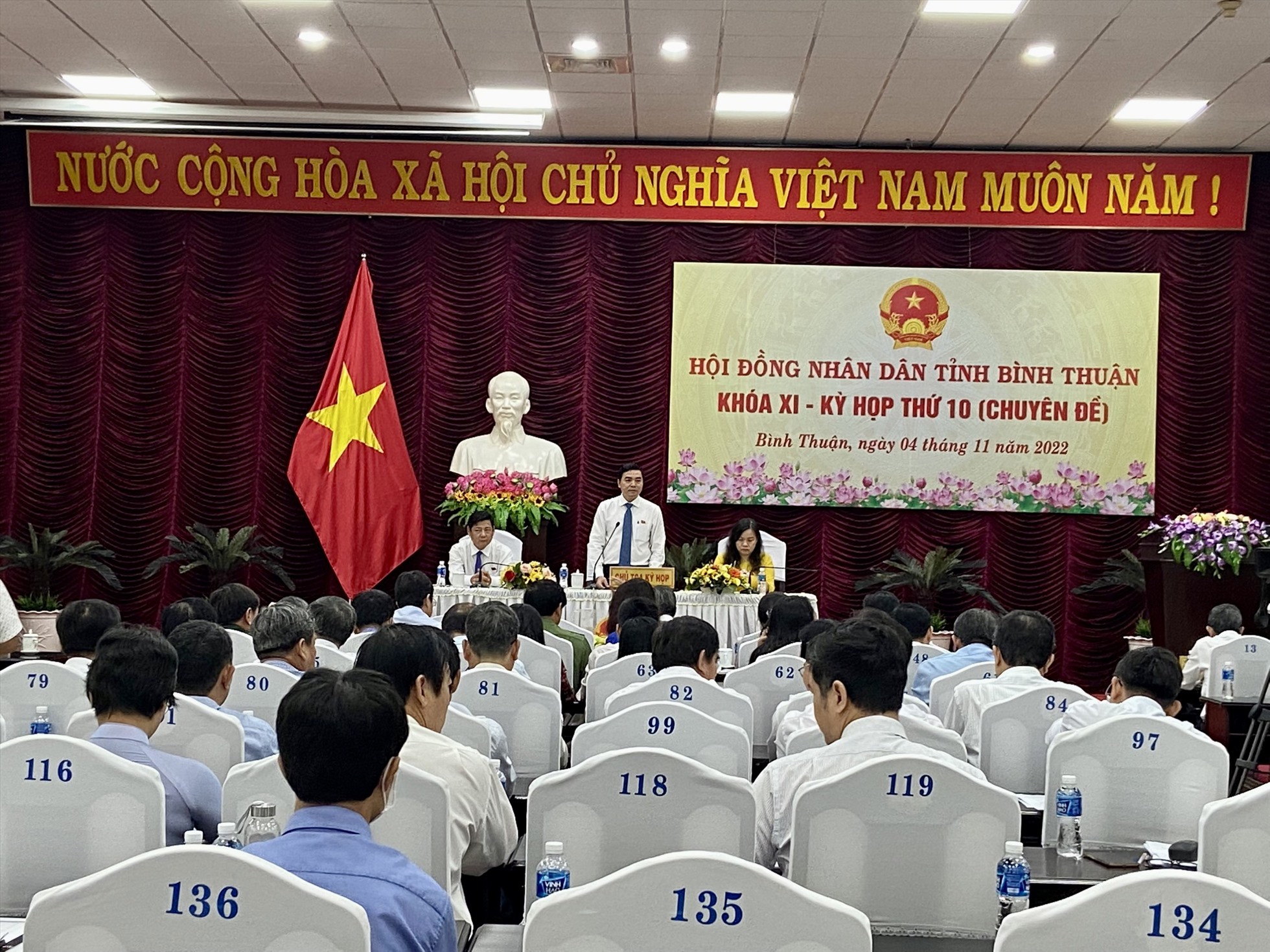 Sáng ngày 4.11, cuộc họp chuyên đề của HĐND tỉnh Bình Thuận được diễn ra. Ảnh: DT