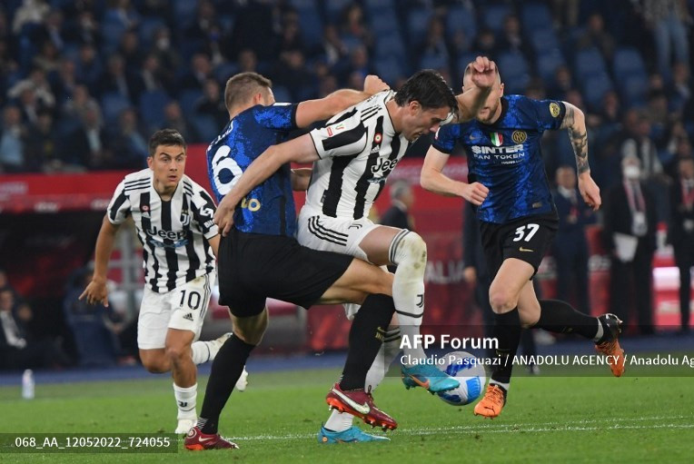 Juvetus vs Inter Milan luôn là cặp đấu được mong chờ tại Italia. Ảnh: AFP