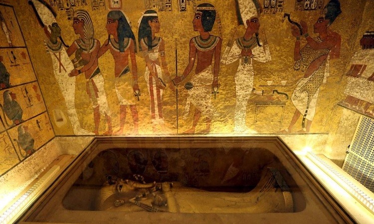 Hầm mộ nhiều châu báu của vua Tutankhamun. Ảnh: NBC News