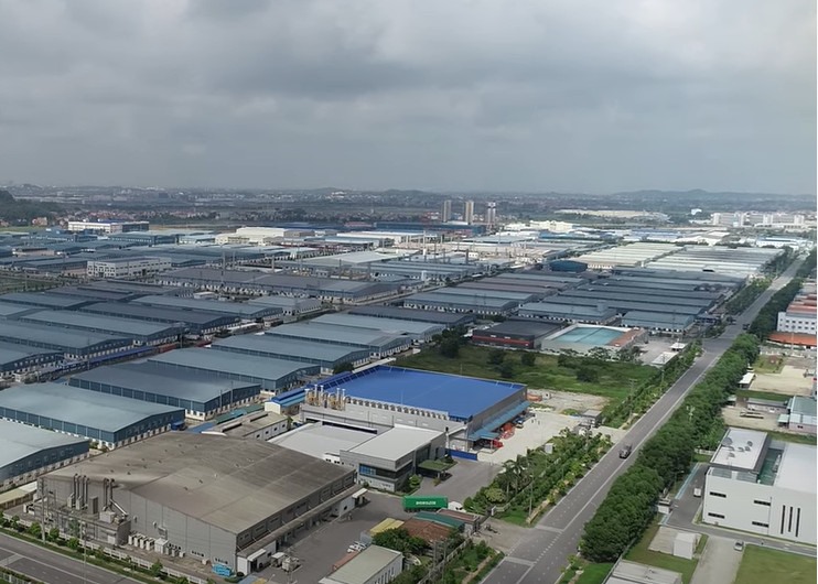 Bắc Giang là một trong những tính có nhiều khu công nghiệp phát triển. Ảnh BG