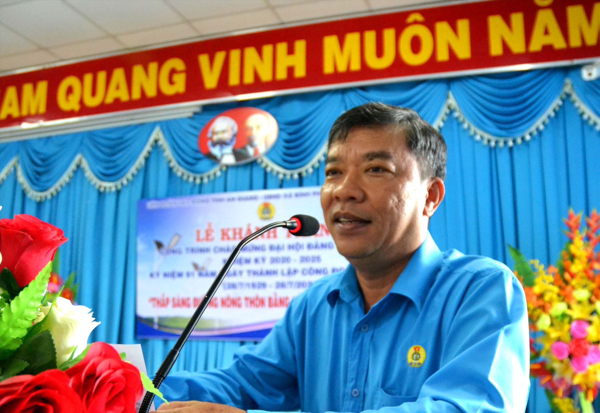Ông Nguyễn Hữu Giang, Phó Chủ tịch LĐLĐ tỉnh An Giang. Ảnh: LĐ