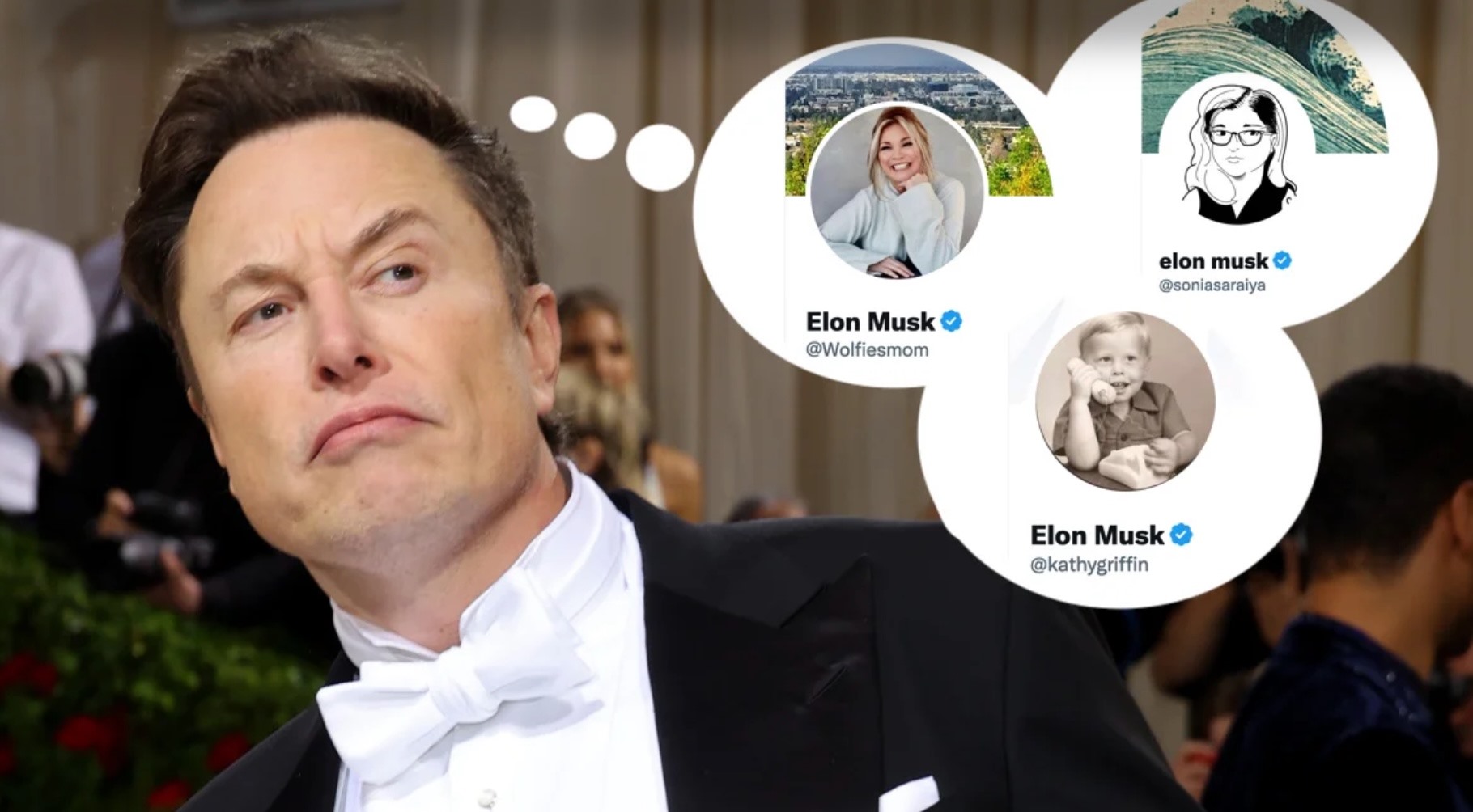Nhiều người dùng đã đổi tên trên Twitter thành Elon Musk để “thử” khả năng xác minh của mạng xã hội này. Ảnh chụp màn hình