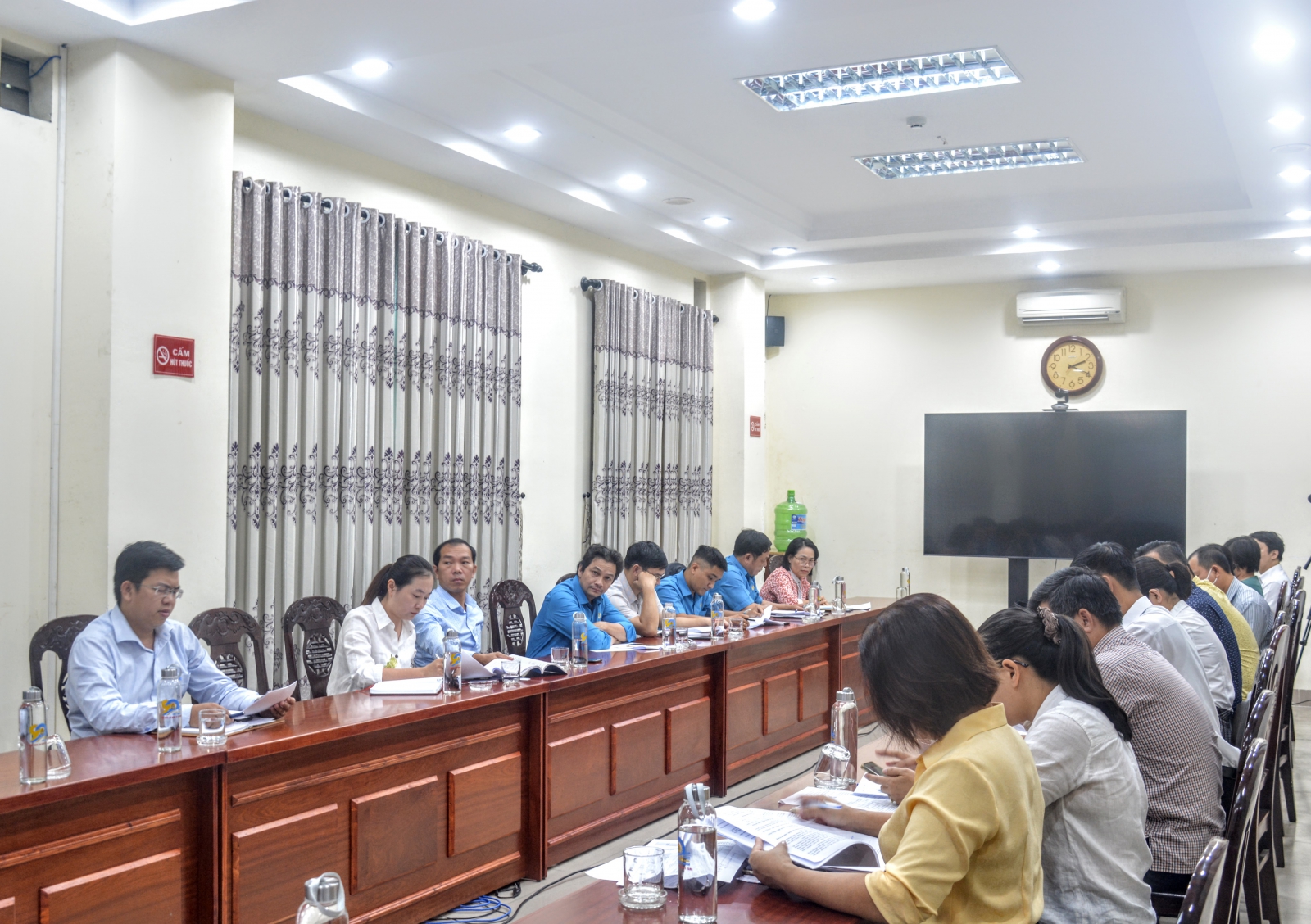 Liên đoàn Lao động thành phố Đà Nẵng tổ chức hội nghị góp ý dự thảo Hướng dẫn đánh giá Thỏa ước Lao động tập thể. Ảnh: Phương Trà