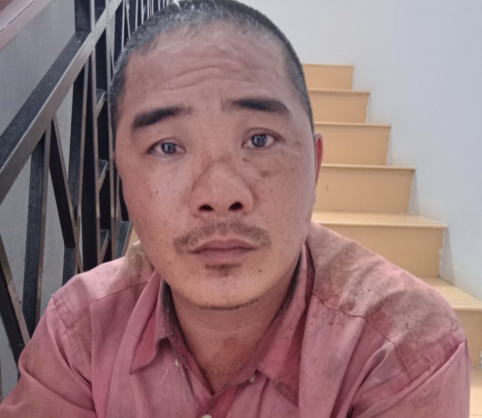Đối tượng Võ Văn Nhí bị bắt giữ tại cơ quan Công an. Ảnh:CACC