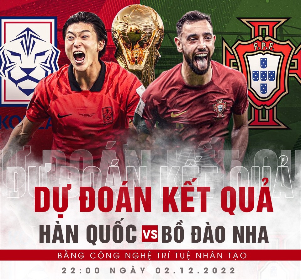 Hàn Quốc vs Bồ Đào Nha dự đoán tỉ số nhận định kết quả trực tiếp bóng đá world cup vtv2 soi kèo hàn quốc bồ đào nha