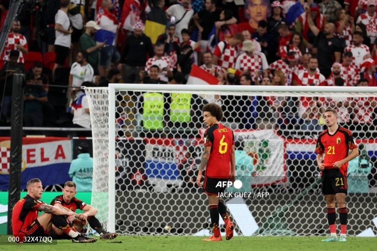 Đội tuyển Bỉ sớm chia tay World Cup 2022.  Ảnh: AFP