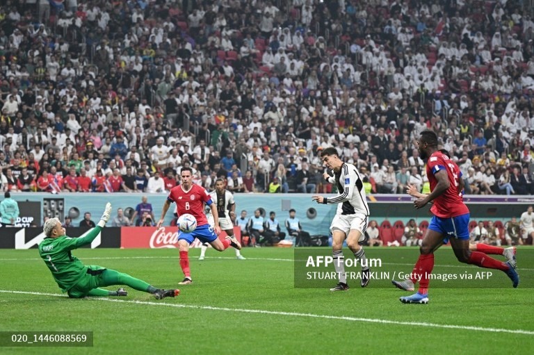 But Kai Havertz equalized 2-2 and saved... Spain.  Photo: AFP