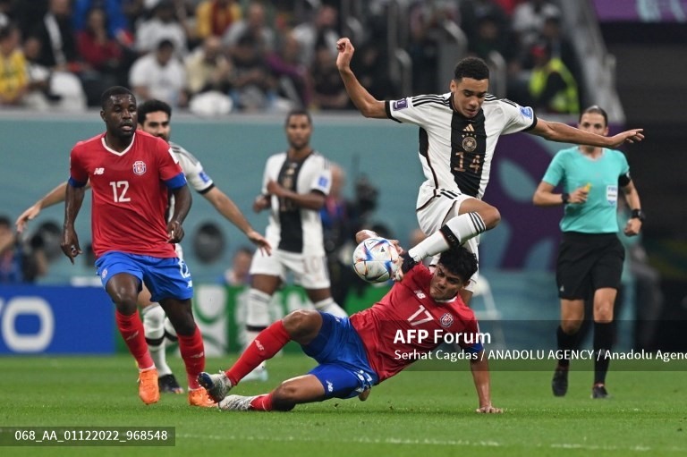 The German team played on foot, but at the end of the first half there were some bad plays from the defense, creating opportunities for Costa Rica.  Photo: AFP